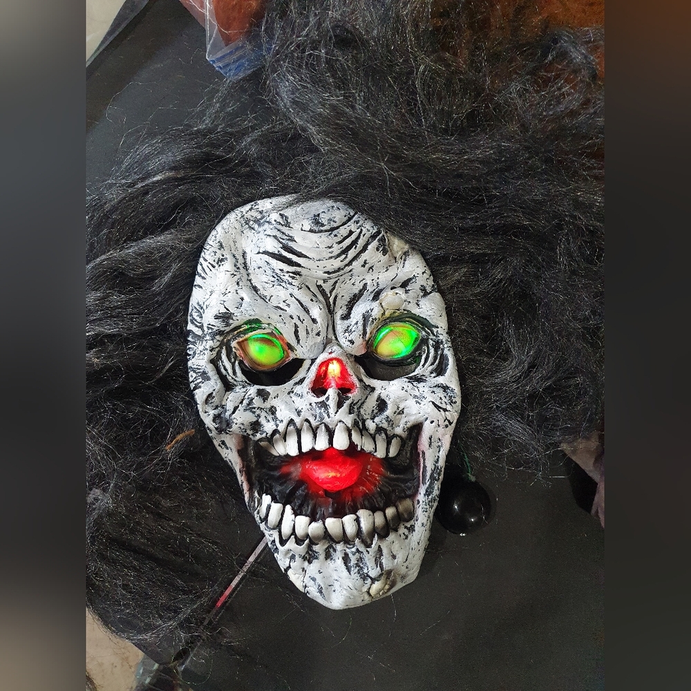 💜 Creepy spooky light up mask halloween costume cosplay accessory - Picture 4 of 5